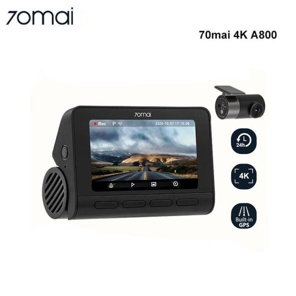 دوربین فیلم برداری خودرو سوِنتی مِی مدل 70maI Dash Cam 4K + Rear
