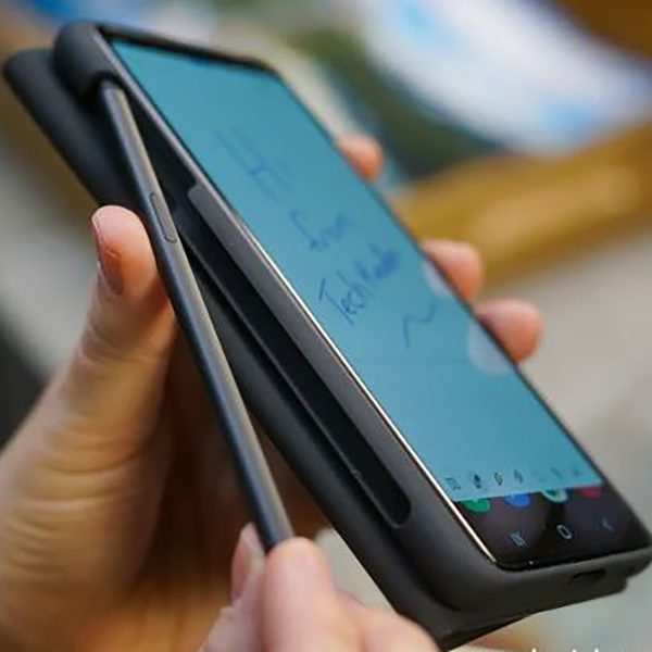 کیف کلاسوری سامسونگ مدل Clear View Cover مناسب برای گوشی موبایل سامسونگ Galaxy S21 Ultra به همراه قلم نوری